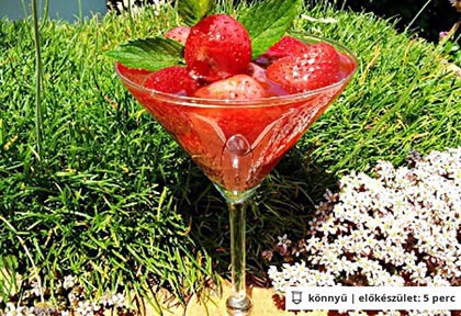 Strawberry-vodka cocktail